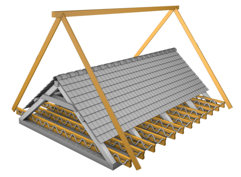 Isolation aménagement Modification pente de toit