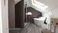 Cosy sous la pluie - aménagement de combles en suite parentale