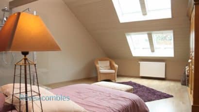 chambre combles amenage velux fenetres