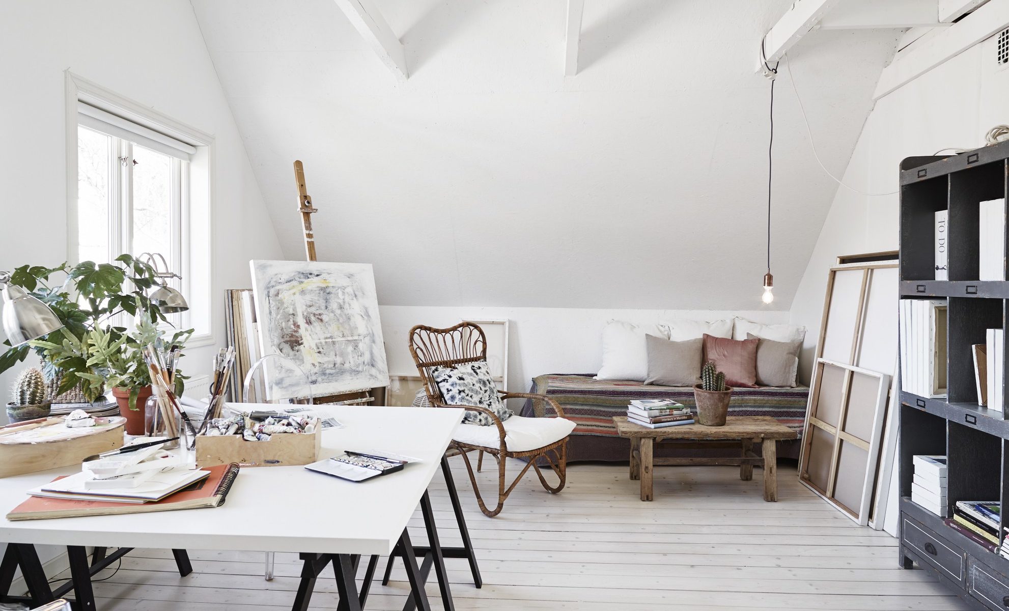 Un atelier d'artistes sous les combles - Atelier suédois ©Stadshem