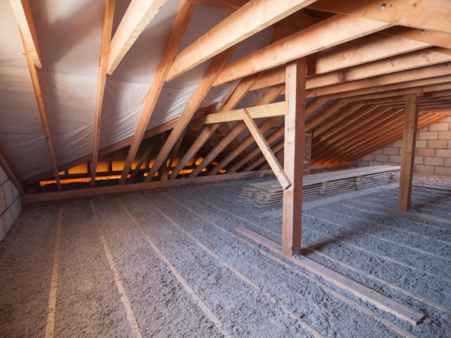 Isolation intérieur d'une toiture