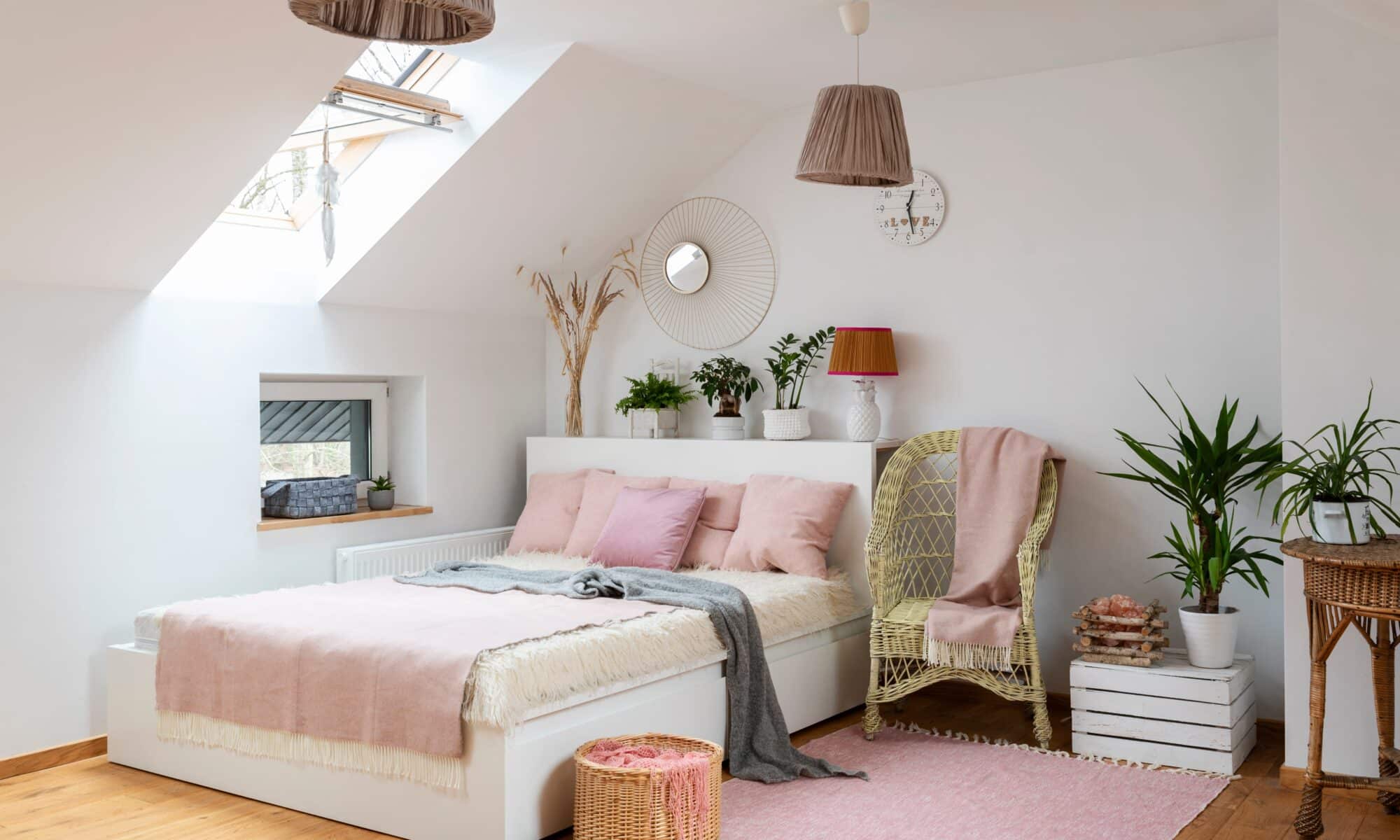 7 idées de tête de lit dans une chambre mansardée